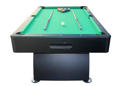 84" Pool Table with Automatic Ball Return, 7 ft Pool Table with Arched Design Legs, Billiard Tables Set for Family Game Room, Rrec Room, Club, Kids Adults, Green