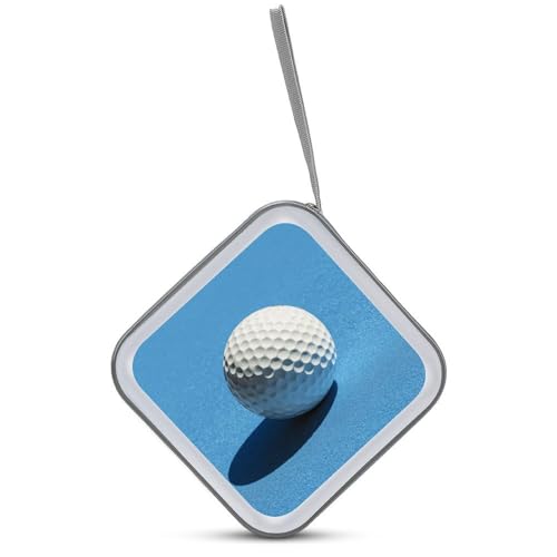 Boys Nursery Art Golf Ball CD Case DVD Storage Case Portable for Car Home Travel