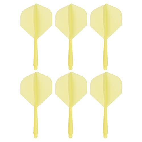 PATIKIL Integrated Dart Shaft & Flights, Pack Lightweight Dart Flight Set - color: Yellow