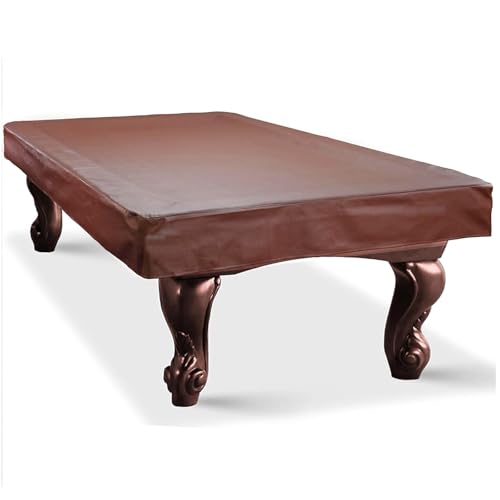 Billiard Pool Table Cover - Waterproof & Durable Protection for 7ft, 8ft, 9ft Tables - Easy-Clean Surface for Indoor & Outdoor Use, Home & Club Pool Players，7ft Brown - color: Brown, size: 7ft