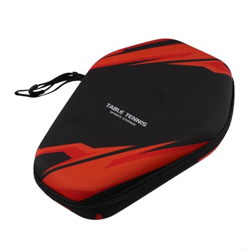 FABULETTA Table Tennis Racket Case, EVA Hard Shell Pong Paddle Bag with Hand Strap, Waterproof Storage Box for 2 Rackets or 1 Racket and 2 Balls, Protective Cover fo - color: PB005-A model
