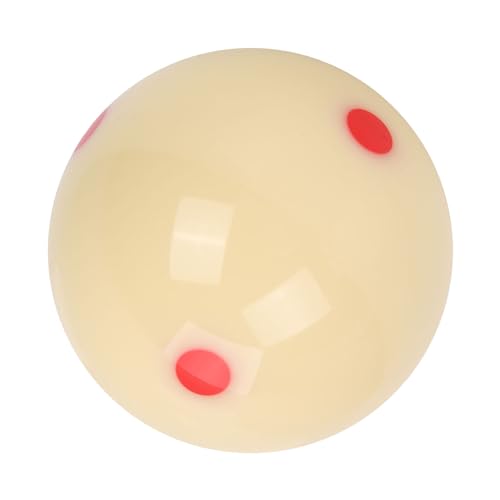 Yosoo Health Gear White 2 1/4' Dot Spot Pool Ball, 5.72cm Billiard Training Cue Ball, 169g, 1 Pack
