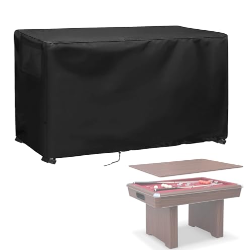Game Table Cover for 54in Bumper Pool Table, Arcade Machine Cover for 54in Billiard Tables,Dust Covers for Family Game Night,55"x40"x30" - size: 55"L x 40"D x 30"H