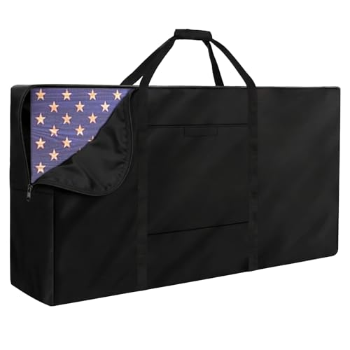 Cornhole Carrying Case,3' X 2' Cornhole Bag Carrying-Case,Weatherproof Cornholes Board Carrying Cases - Includes 2 Pockets & Padded Shoulder Strap(Tailgate Size) - size: 3' x 2' Tailgate Size