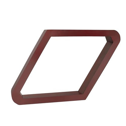GSE Games & Sports Expert Deluxe Heavy Duty Solid Wood Billiard 8-Ball Triangle / 9-Ball Diamond Pool Ball Racks for 2-1/4" Pool Balls, Billiards Accessories - color: Mahogany, style: 9-Ball Diamond Rack