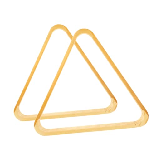 2pcs Solid Wood Pool Billiard Rack Triangle Holder for Snooker Easy Installation Billiard Accessories for Pool Table Setup Scratch-Resistant Design