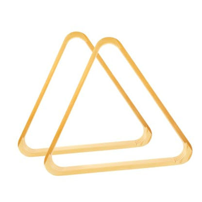 2pcs Solid Wood Pool Billiard Rack Triangle Holder for Snooker Easy Installation Billiard Accessories for Pool Table Setup Scratch-Resistant Design
