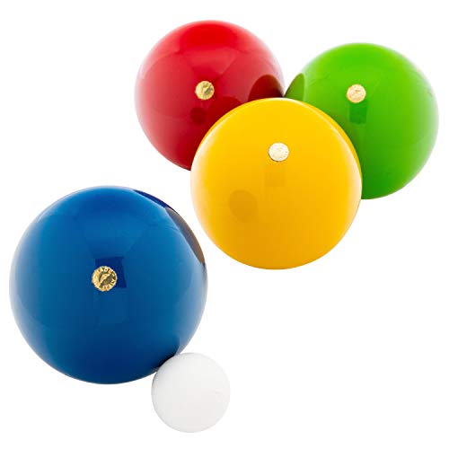 Franklin Sports Bocce Ball Set — 8 Wooden Bocce Balls and 1 Pallino — Beach, Backyard Lawn or Outdoor Party Game - Made in Italy
