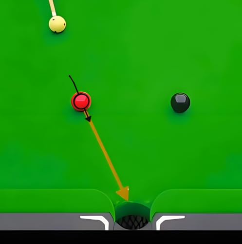 3PCS Billiards Aiming Aid, Cue Shot Aiming Aid for 2-1/4" Balls, Training Pool Ball Aid, Billiard Angle Trainer, Improve Your Pool Skills (Black, White, Yellow)