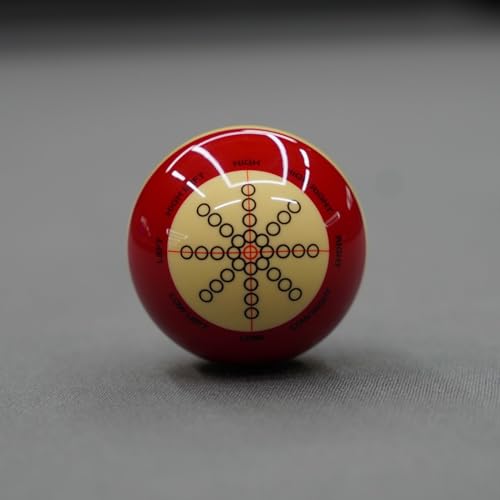 Aiming Trainer Ball – Pool Cue Practice & Tip Accuracy Training, 2.25” Standard Size, Track Cue Contact for Beginners & Amateurs