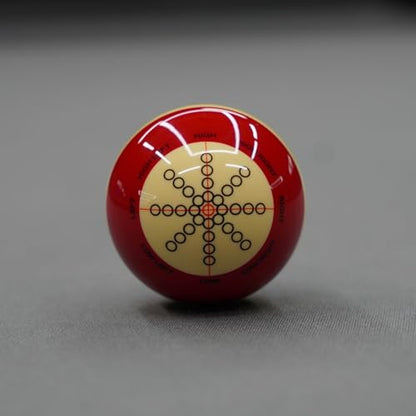 Aiming Trainer Ball – Pool Cue Practice & Tip Accuracy Training, 2.25” Standard Size, Track Cue Contact for Beginners & Amateurs