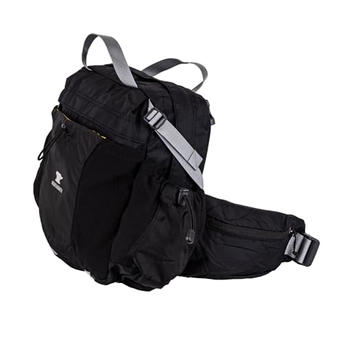 Mountainsmith Day Lumbar Waist pack, Running, Hiking, Cycling, Travel, and Outdoor Sport Activities with Dual Water Bottle Holders, Grey Black - color: Grey Black