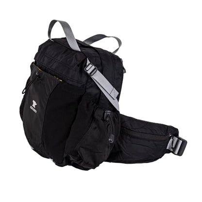 Mountainsmith Day Lumbar Waist pack, Running, Hiking, Cycling, Travel, and Outdoor Sport Activities with Dual Water Bottle Holders, Grey Black - color: Grey Black