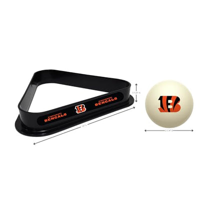 Imperial NFL Cue Ball & Rack Set - color: Cincinnati Bengals, White