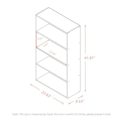 NELYE Basic Open Shelf Bookcase - 4-Tier Wooden Cube Storage Shelves Split Bookshelf, White - color: White, size: 4-Tier