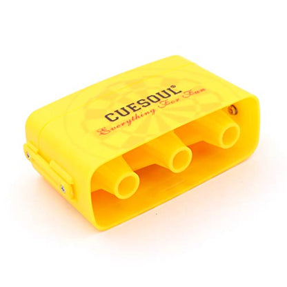CUESOUL ANTIE Hard Dart Case with Peking Opera Mask Design and Dart Flights Case for Your Choice - color: Dart Flight Case-Yellow