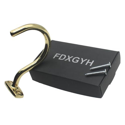 FDXGYH 1pcs Golden Billiard Table Board Cue Holder with 1 Hook for Accessories Storage