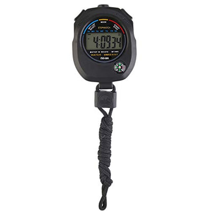 12 Pack Multi-Function Electronic Digital Sport Stopwatch Timer, Large Display with Date Time and Alarm Function,Suitable for Sports Coaches Fitness Coaches and Referees - style: 12pack