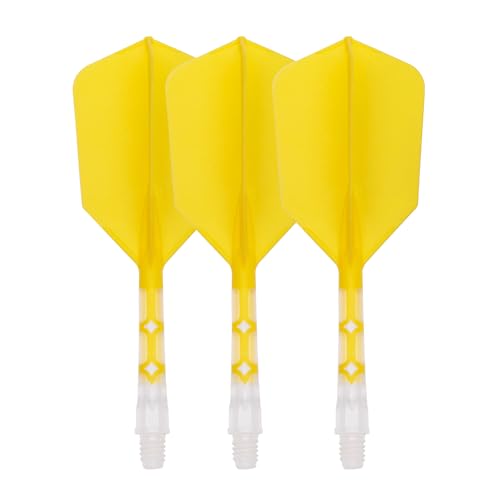 CUESOUL ROST T19 Integrated Dart Shaft and Flight Slim Shape M Size 28mm - color: Yellow