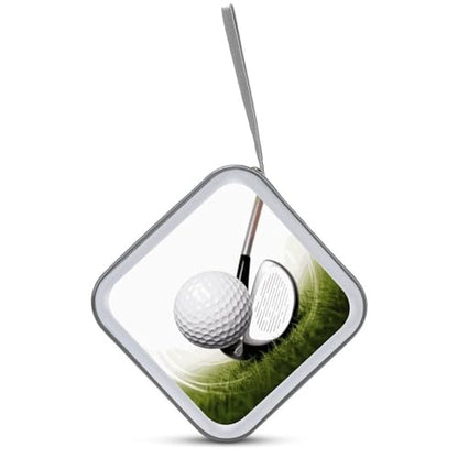 Golf Club CD Case 40 Sheets Capacity DVD Storage Bag Cute Portable Zipper DVD Case Holder Large Capacity CD Wallet for Car Home Office Games Disc Audio Music