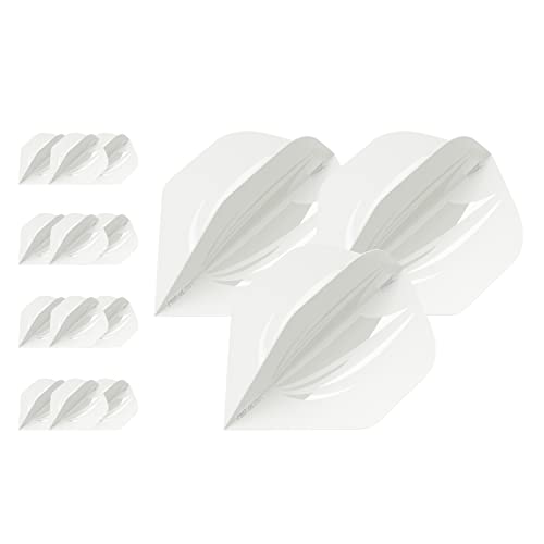 Target Darts 5 x Sets of ID Pro. Ultra Dart Flights - 15 Dart Flights in Total - No. 2/ No. 6 Flight Designs Sizes in 11 Colours - color: White, size: No.2