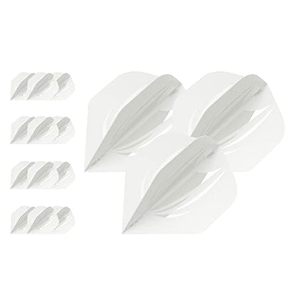Target Darts 5 x Sets of ID Pro. Ultra Dart Flights - 15 Dart Flights in Total - No. 2/ No. 6 Flight Designs Sizes in 11 Colours - color: White, size: No.2