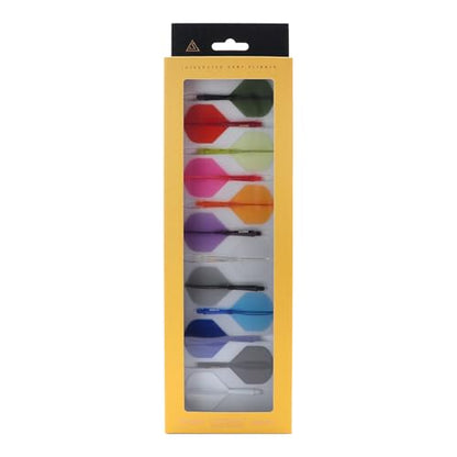CUESOUL ROST 77 Integrated Dart Shaft and Flight Big Wing/Standard Shape Colour Collection Pack of 12 pcs - color: Standard Shape, size: Medium