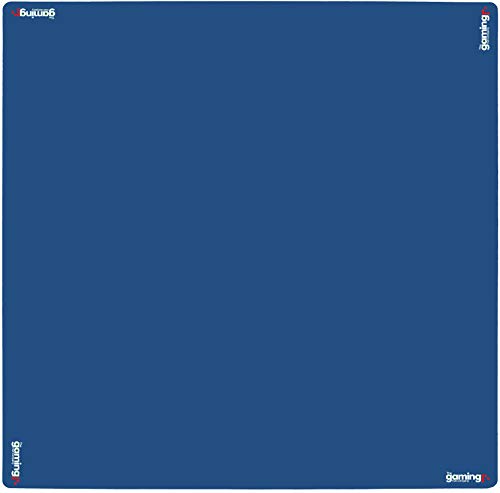 The Gaming Mat Company Poker, Dominoes, Bridge & Mahjong Table Mat - Blue 33" x 33" Premium Gaming Mat- Cards Playmat- Card Gaming Mat Table Top Cover Topper Card Game Mat Square Mahjong Table Cover - color: Blue