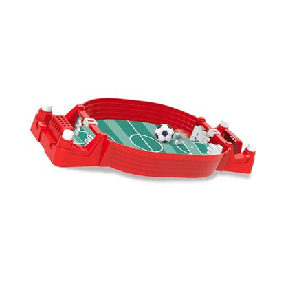 Tabletop Foosball Game, Easy Assembly Desktop Soccer Board for Two Players, Portable Football for Family Night - color: Red