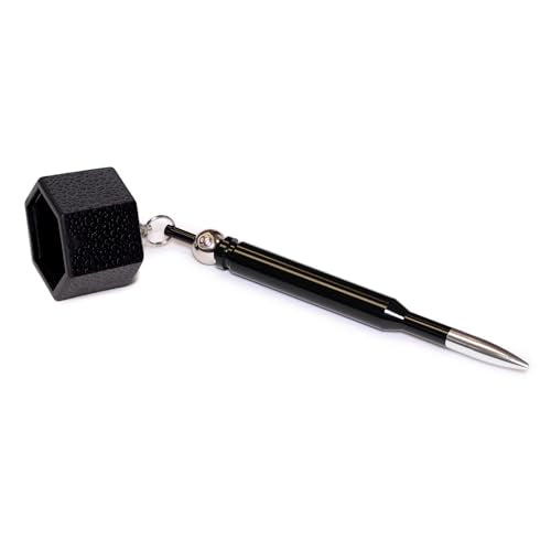 OKKO Hexagon Bullet Pocket Chalker Billiard Pool Cue Chalk Holder Black - Fits Kamui Roku Chalk