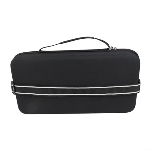 Hard Shell Pickleball Racket Bag, EVA Shock-Resistant Case for 2 Paddles and 4 Balls, Portable Storage with Adjustable Strap for Tennis and Table Tennis - size: black