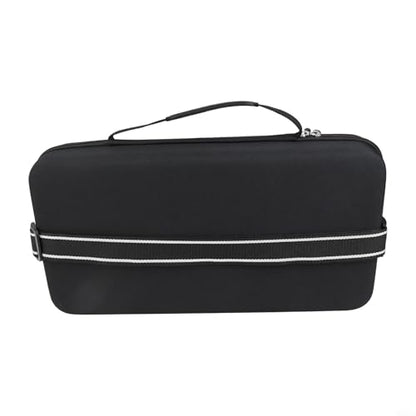 Hard Shell Pickleball Racket Bag, EVA Shock-Resistant Case for 2 Paddles and 4 Balls, Portable Storage with Adjustable Strap for Tennis and Table Tennis - size: black