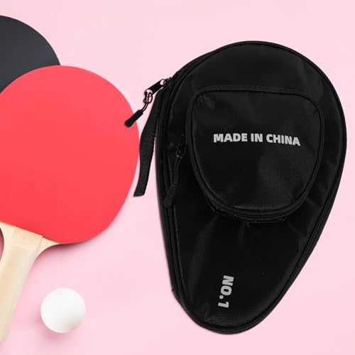 MAGICLULU Table Tennis Paddle Storage Bag Waterproof Paddle Case Cover Gourd-shaped Large Capacity for 2 Rackets and 7 Balls Protective Holder for Indoor Outdoor Sports