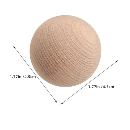 Happyyami 6pcs Wooden Croquet Balls Replacement Unfinished Wood Golf Toys Backyard Croquet Balls Outdoor Backyard Lawn Game Accessories