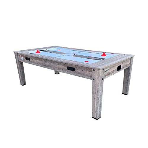 Luxor 7.5-Foot 4-in-1 Multi-Game Swivel Pool Table - Billiards/Pool, Ping Pong, Hockey & Dining