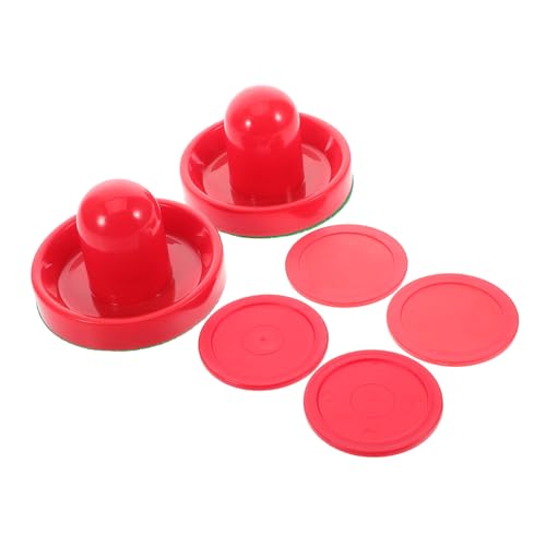 WOONEKY 2pcs Hockey Strikers Pucks Replacement for Air Hockey Table Accessories Pusher Goal Handles