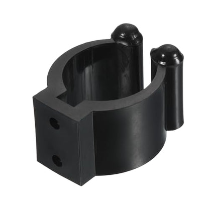 PATIKIL 23mm Dia Billiards Cue Locating Clip Holder, 4 Pack Plastic Snooker Clip for Fishing Rod Pool Cue Rack Storage, Black