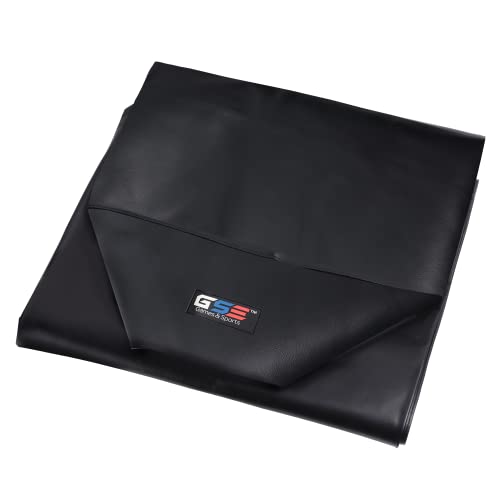 GSE Games & Sports Expert 12' Black Heavy-Duty Leatherette Shuffleboard Table Cover for Shuffleboard Table Accessories - color: Black-12ft