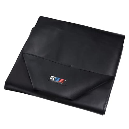 GSE Games & Sports Expert 14' Black Heavy-Duty Leatherette Shuffleboard Table Cover for Shuffleboard Table Accessories - color: Black-14ft