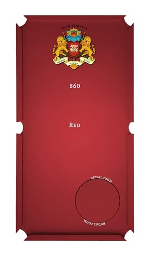 Simonis 860 Pool Table Cloth Replacement Kit for Tables Includes Precut Bed and Rail Cloth, Horsehair Brush, Spots, and Chalk (Multiple Colors) - color: Red, size: 7 Foot