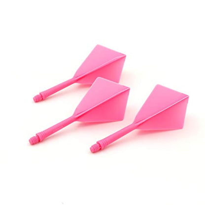 CUESOUL ROST Integrated Dart Shaft and Flights Medium,Diamond Shape,Set of 3 - color: Pink
