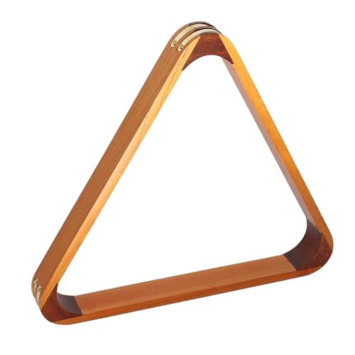 GSE Games & Sports Expert Solid Wood Billiard 8-Ball Triangle / 9-Ball Diamond Pool Ball Racks for 2-1/4" Pool Balls, Pool Table Accessories - color: 2-Tone Oak, style: 8-Ball Triangle Rack