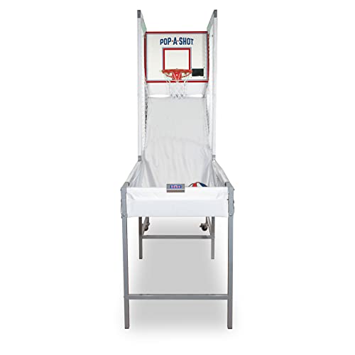 Pop-A-Shot - Pro Single Shot | Commercial Grade Arcade Basketball at Home | Infrared Sensor Scoring | 6 Game Modes | 4 Balls | Foldable Storage