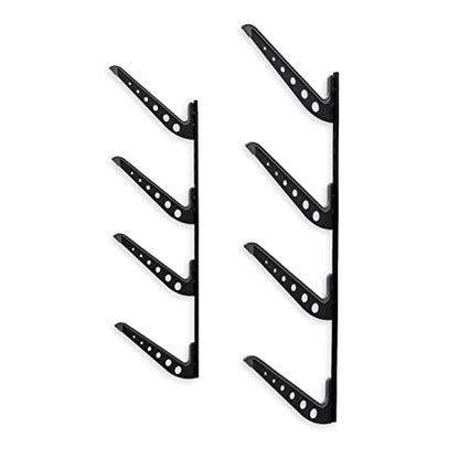 StoreYourBoard Beach Chair Storage Rack for Garage, Umbrella Wall Rack, Surfboard Rack for Wall, Wakeboard Rack, Snowboard Wall Mount, Paddle Board Storage Rack, 4-Level Board Hanger, 100 lb, Black