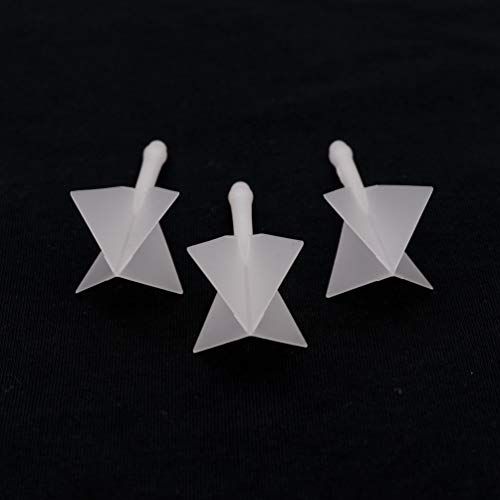 CUESOUL ROST Integrated Dart Shaft and Flights Medium,Diamond Shape,Set of 3 - color: Clear