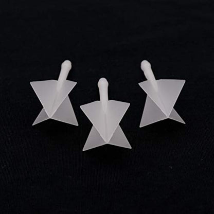 CUESOUL ROST Integrated Dart Shaft and Flights Medium,Diamond Shape,Set of 3 - color: Clear