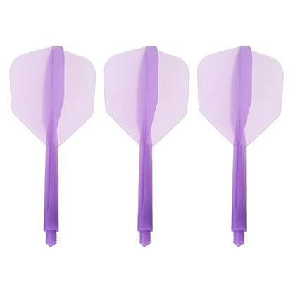 PATIKIL Integrated Dart Shaft & Flights, Pack Lightweight Plastic Dart Flight Set - color: Purple