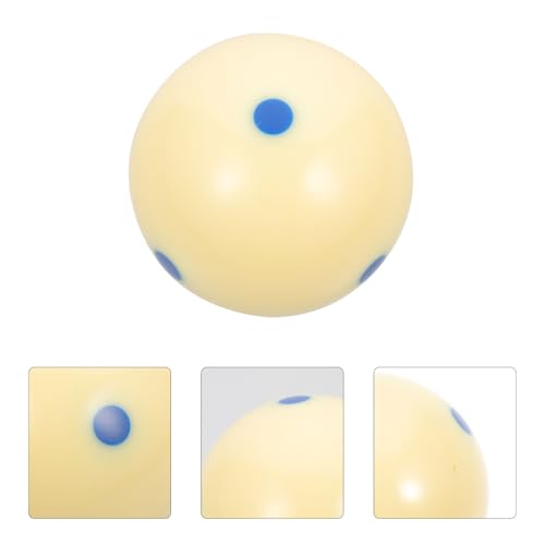 VICASKY Training Cue Ball with Blue Dot Pattern Wear-Resistant Resin Billiard Ball for American Pool for Billiards Training and Aiming Exercises