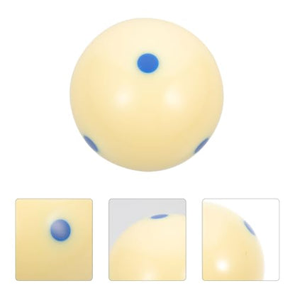 VICASKY Training Cue Ball with Blue Dot Pattern Wear-Resistant Resin Billiard Ball for American Pool for Billiards Training and Aiming Exercises