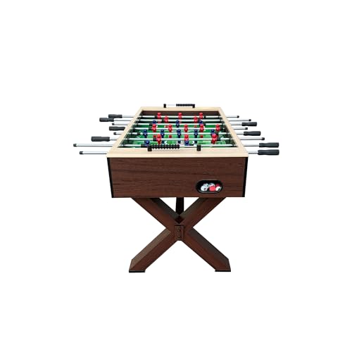 KICK Constable 55" Foosball Table – Professional Full-Size Indoor Game Table - color: Brown